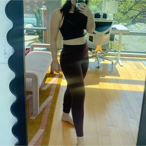 High-Waist Athleta Burgundy Leggings